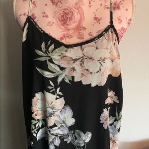 American Rag Black Floral Mini Dress